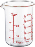 Ackers Glass Measuring Cup 1 Cup,8oz Borosilicate Liquid Measuring Cup with Spout