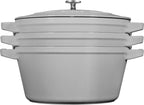 Staub Cast Iron 4-pc Stackable Set - Graphite