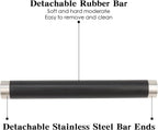 Italian Espresso Tapping Box, Stainless Steel Coffee Grinding Tapping Box, With Detachable Tapping Rod And Anti Slip Rubber Base (White)