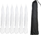 Simply Genius Pop-Up Mesh Food Covers for Outdoors - 6 Pack Extra Large 39" x 24", White, Collapsible & Reusable - Buffet Food Covers & Bug-Net Tent for Picnic, Party & Camping