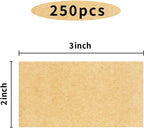 STARLIBOO Kraft Paper Rectangle Removable Moving Labels, 250 Labels, 2*3 Inch, Color-Coding Labels