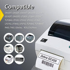 BETCKEY - 1" x 0.5" Small Labels Compatible with Zebra & Rollo Label Printer, Premium Adhesive & Perforated[Light Blue, 6 Rolls, 14580 Labels]