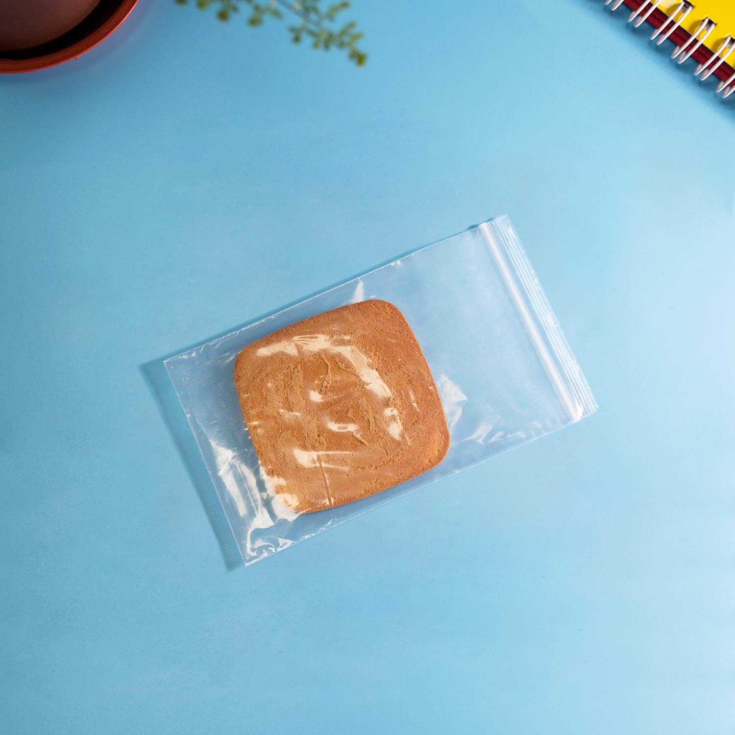 iMailer - 500 Count - 5" x 7" Small Zip Bags - Clear Reclosable Zip Plastic Poly Bags 2 Mil with Lock Seal Zipper for A2 A4 A6 Cards & Envelopes, Bakery, Cookies, Treats