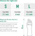 COOLJOB Medium Reusable Rubber Dishwashing Cleaning Gloves for Kitchen Bathroom, Non-Slip Grippy Long Dish Washing Gloves with Flocked Cotton Liner, Flexible Durable & Waterproof, Mint Green, 1 Pair