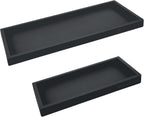 Countertop and Vanity Tray - 2 PC (11” and 7”) Shatterproof Silicone Kitchen and Bathroom Trays for Counter, Kitchen Soap Dispenser Tray, Vanity Trays for Bathroom, Perfume Key Tray