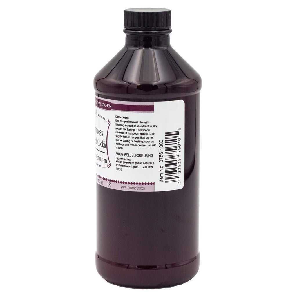 Lorann Oils Princess Cake and Cookie Bakery Emulsion: Regal Flavor Blend, Perfect for Enhancing Sweet, Cake-like Undertones in Baked Goods, Gluten-Free, Keto-Friendly, Unique Flavor Blend Essential