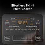 Midea 8-in-1 Electric Pressure Cooker with Dual Pots, Multi-Functional Programmable Slow Cooker, Rice Cooker, Steamer, Sauté Pan and More, 5 Quart