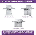 1 Pack 54911 Cooking Grid Grates with 2 Pack 54921 Replacement for Viking VGBQ 30 in T Series, VGBQ 41 in T Series, VGBQ 53 in T Series Gas Grill