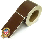 NextDayLabels 500 Rectangle Stickers (3" x 5") - Color Coding Labels Roll - Moving Labels for Boxes, Colored Inventory Stickers for Packing, Organizing, and Storage (Brown)