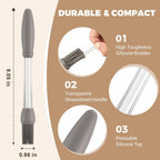 4Pack Basting Brush for Cooking,Heat Resistant Silicone Pastry Brushes,Spread Oil Sauce Butter Food Brush for Cooking/BBQ/Baking,Grilling Tool Kitchen Gadget Home Outdoor Use