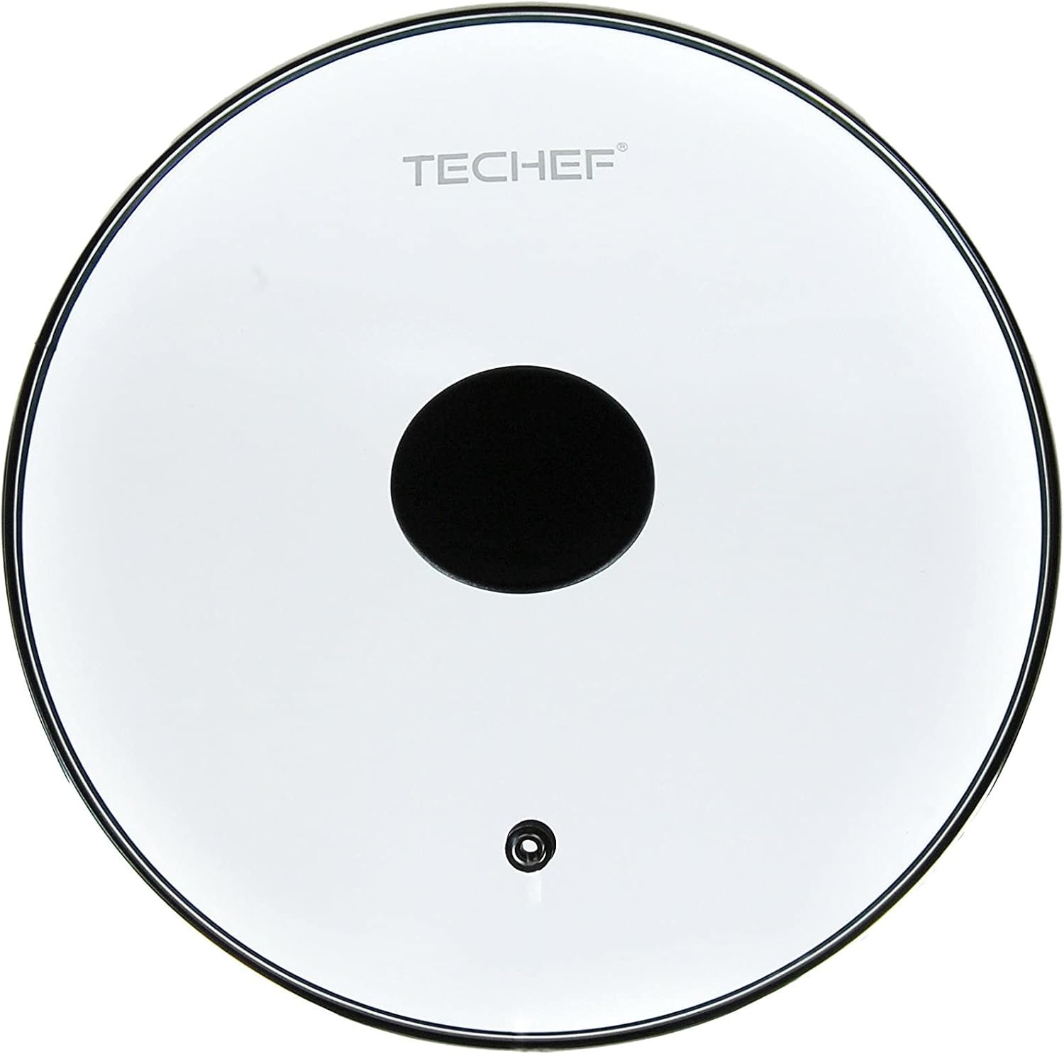 TECHEF 10.2 Inch Tempered Glass Lid – Fits 10” (26 cm) TECHEF Pots, Pans & Skillets – Steam Vent, Stainless Steel Rim – Oven Safe to 400°F – Made in Korea