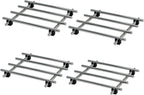 4Pcs Stainless Steel Trivet for Hot Dishes, Lightweight Metal Trivets for Hot Pots and Pans, Metal Cooling Racks, Heat Resistant Mats for Countertop Cooling, Cooking Baking Pans Holder, 7"x7"