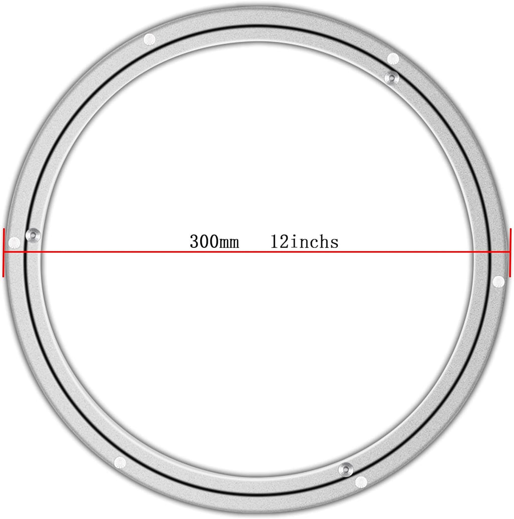 Metal Lazy Susan Bearings Swivel Plate Hardware Aluminum for Dining-Table and Workbench (12 Inchs) …