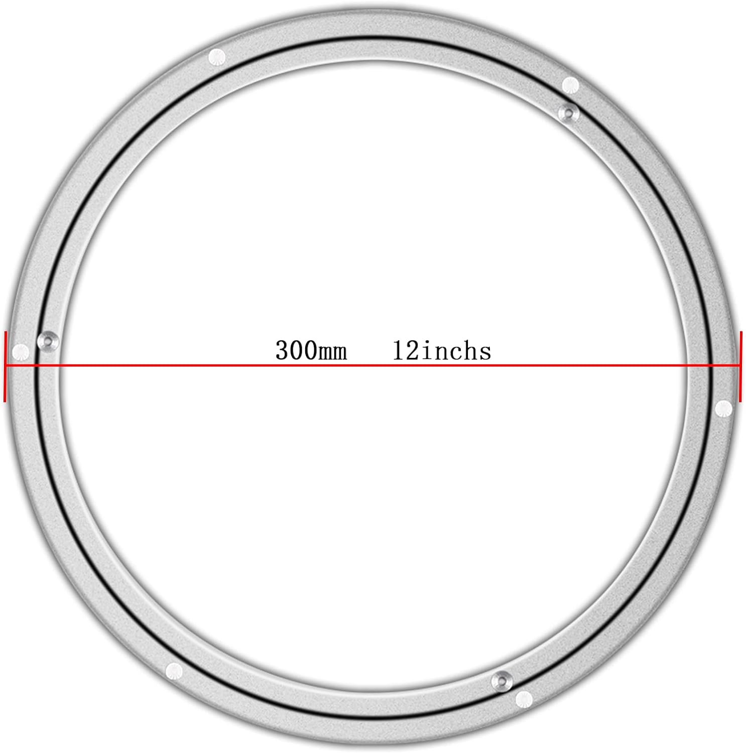 Metal Lazy Susan Bearings Swivel Plate Hardware Aluminum for Dining-Table and Workbench (12 Inchs) …