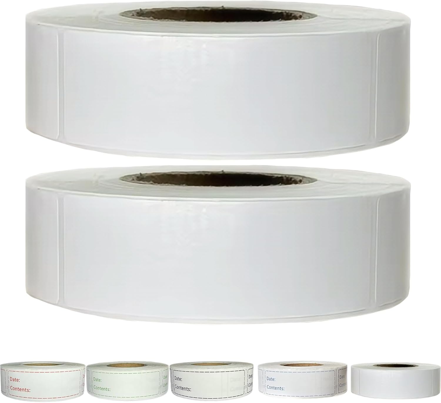 1000pcs Freezer Labels,1x3 inch for Food containers,Food Labels Quick and Easy to Remove- Easy to Write on(White)