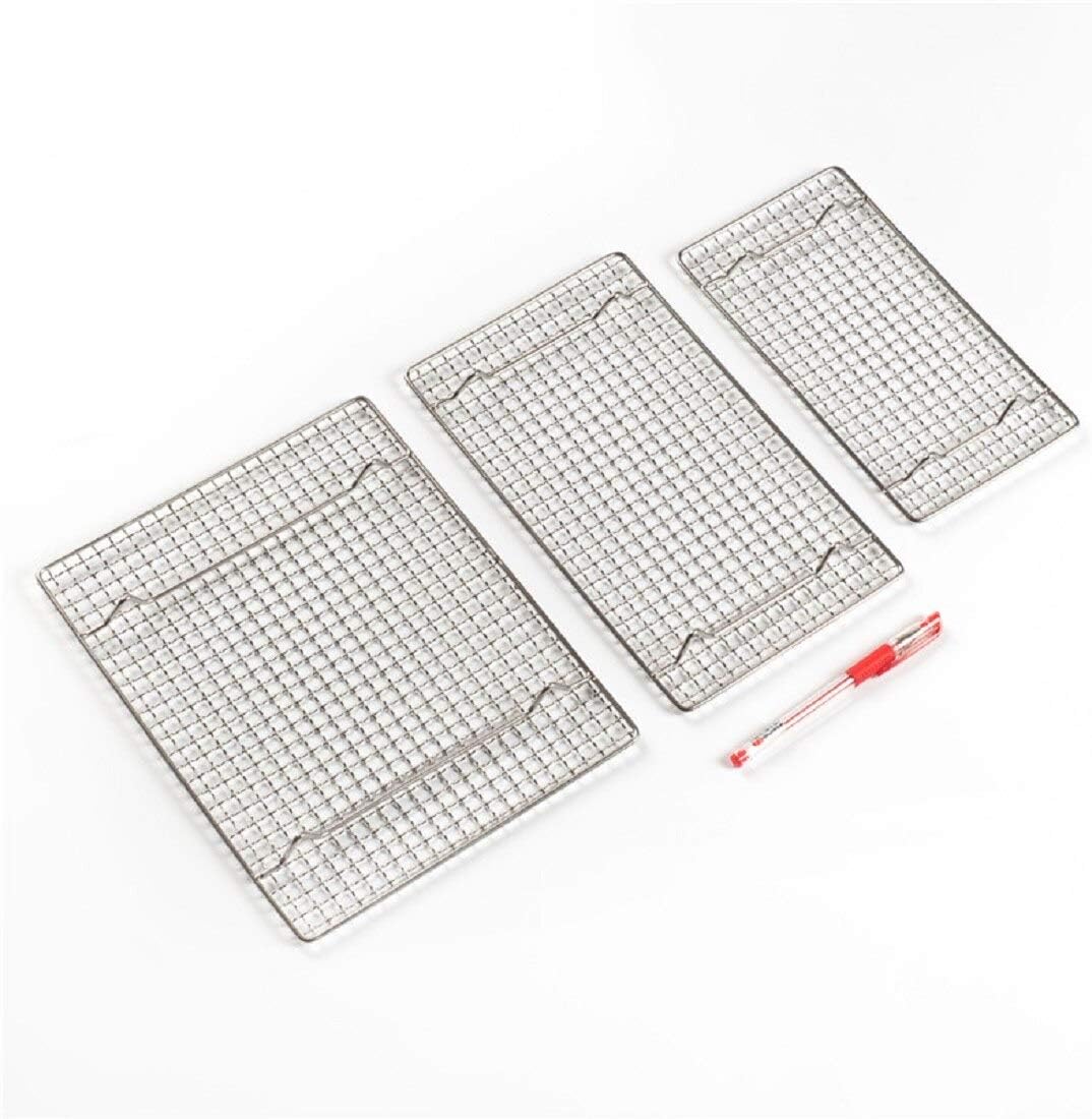 304 Stainless Steel Cooling Rack Versatile Baking Rack Heat Resistant Rust Proof Sturdy Grate 10.6"*8.7"
