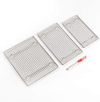 304 Stainless Steel Cooling Rack Versatile Baking Rack Heat Resistant Rust Proof Sturdy Grate 19.7"*11.8"