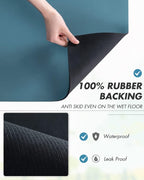 AMOAMI Coffee Mat - Hide Stain Rubber Backed Absorbent Dish Drying Mat for Kitchen Counter - Bar Accessories Fit Under Coffee Maker, Machine, Pot, Espresso Machine, Dish Rack