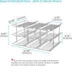 Can Organizer For Pantry, Adjustable Height And Width Canned Goods Organizer, Roller Soup Can Organizer Holds Up to 36 Cans for Kitchen Cabinet or Refrigerator(CLear 3 Tier)
