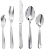 Signature Stainless Steel Flatware 20-Piece Set - Service for 4, Premium Stainless Steel with Weighted Handles, Dishwasher Safe, Everyday or Special Occasion Cutlery (Mirror Finish)