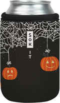 Sok It CanSok Sleeve for Beer & Soda Insulated Neoprene Cover (Pumpkin Party, 12oz Can Sleeve)