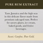 Cook's, Pure Rum Extract, For Baking, Ice Cream, Candies, Cakes, 8 oz