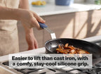 Misen 12 Inch Pre-Seasoned Carbon Steel Fry Pan – Lightweight, Even Heating, Heat Retention – Oven Safe to 500°F – Ideal for Searing, Sautéing, and Frying – Versatile Durable, Easy to Clean