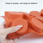 Muffin Pan, 12 Cup Silicone Cake Moulds for Baking, Silicone Muffin Cases, Non Stick Muffin Tin, Cookies Jelly Mould - BPA Free and Dishwasher Safe