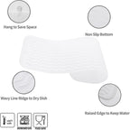 Silicone Dish Drying Mat for Multiple Usage,Easy clean,Eco-friendly,Heat-resistant Silicone Mat for Kitchen Counter,Sink,Bar,Bottle,or Cup Translucent M 17 inches x 6 inches