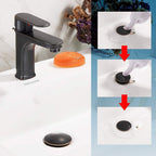 Bathroom Sink Drain, Vessel Sink Pop Up Drain with Detachable Basket Stopper,Anti-Explosion and Anti-Clogging Drain Strainer, Sink Drain Assembly Without Overflow Oil Rubbed Bronze, REGALMIX RWF082C