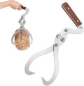 12 Inches (300MM) Log Tongs Firewood Tong with Handle Non-Slip, Claw Log Lifting Tool for Lifting, Handling, Dragging and Carrying Logs,Wood Handle 2 Claw Skidding Tongs