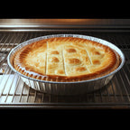 FUNSTITUTION Round Aluminum Pans with Lids (30 Pack) - 9 Inch Disposable Pie Pans - Round Aluminum Foil Pans For Baking, Grilling, Cooking, Storing, Prepping - Pie Tins with Lids