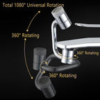 1080° Rotating Faucet Extender Aerator,Solid Brass Universal Splash Filter Faucet,1080 Big Angle Swivel Faucet Aerator Sink Attachment,Dual-Function 2-Flow Sprayer