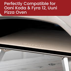 13.2" x 13.2" x 0.4" Square Cordierite Pizza Baking Stone Perfectly Compatible for Ooni Koda & Fyra 12, Uuni Pizza Oven