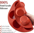 2 Pack Egg Bites Silicone Mold for Air Fryer, 7 Cups Muffin Pan Non-Stick Cupcake Baking Molds for Oven, Air Fryer, Pot