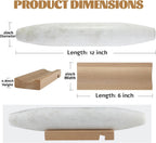 Koville African Natural Marble French Rolling Pin, 12inch Non-Stick Rolling Pin for Baking, Dough Roller for Pasta, Dumpling, Fondant, Pie, Bread, Pizza, Kitchen Baking Tools(Namib Fantasy)