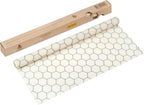 SUPERBEE Beeswax Wrap Roll XL, Reusable Beeswax Wrap for Food, Wrap Roll, Reusable Bees Wrap Paper for Wrapping Vegetables & Cheese, Bowl Covers and Sandwich Wrapping Paper, Hexagonia - 35x13"