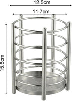 Utensil Holder, Stainless Steel Utensil Drying Rack, Dish Drainer for Kitchen Counter, Cutlery Flatware Holder Forks, Knives, Spoons, Chopsticks Organizer