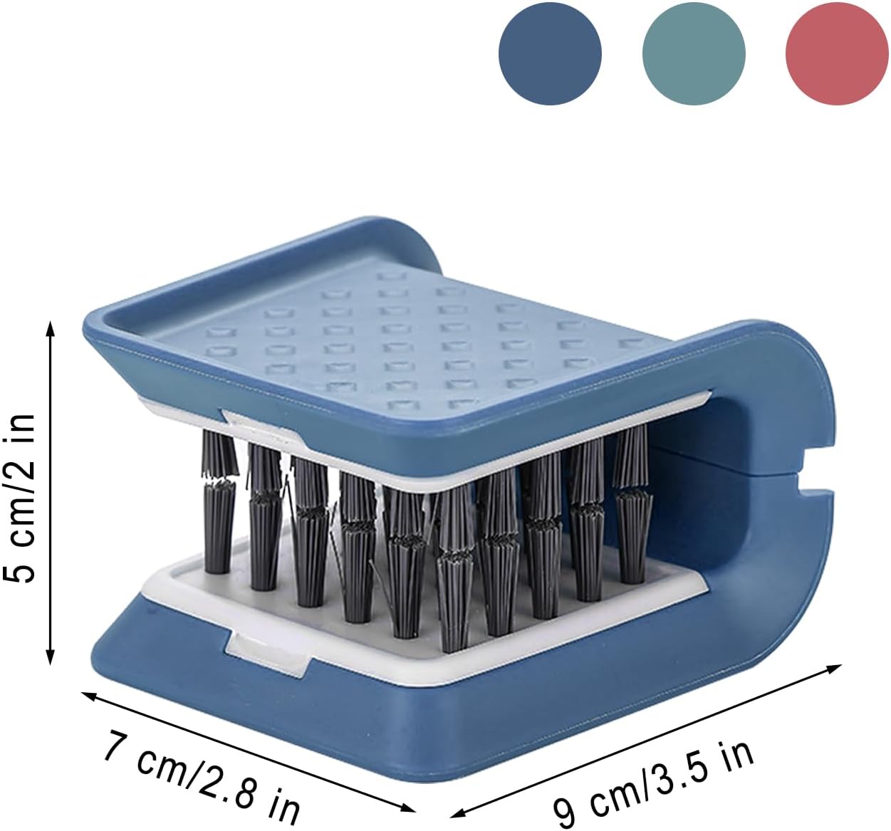 Knife Cleaner, 3 Pack Cutlery Cleaner, Blade Cleaner with 3 Pcs Replacement Sponge Brush Head, for Kitchen Chopsticks Fork Spoon Knives Washing (Blue, Pink, Green)