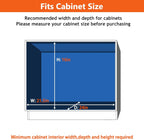 ROOMTEC Individual Pull Out Cabinet Organizer (20" W x 21" D), 2 Tier Spice Rack Organizer for Cabinet, Slide Out Drawer Pantry Shelf Organization and Storage for Kitchen Bathroom