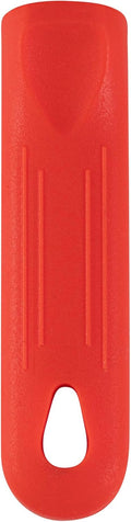 Restaurantware Pan Handle Sleeve 1 Pack Of 4.25" Removable Silicone Pot Handle Holder Fits 8-inch And 9-inch Pans No-Slip Heat-Resistant Dishwashable Red Aluminum Fry Pan Covers for Home Kitchen