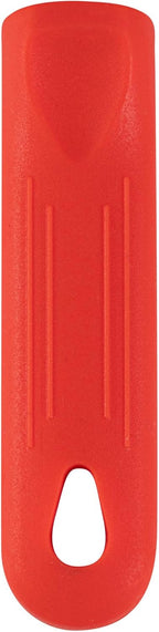 Restaurantware Pan Handle Sleeve 1 Pack Of 4.25" Removable Silicone Pot Handle Holder Fits 8-inch And 9-inch Pans No-Slip Heat-Resistant Dishwashable Red Aluminum Fry Pan Covers for Home Kitchen