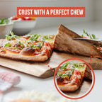 Chef Pomodoro Pizza Steel for Oven 13 Inch 1/4 Inch Thick, Baking Steel for Oven, Grill, Sourdough Bread, Baking Stone for Oven With Lifting Holes 13" X 13" (33.6 x 33.6 cm)