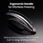 No Peeling Required Garlic Press Stainless Steel Detachable Handle for Coarse Mince, Premium Garlic Mince Tool, Rust-Proof, Easy to Clean, Dishwasher Safe, Garlic Crusher Lifetime Replacement