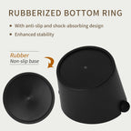 6.3Inch Large Espresso Knock Box Silicone coffee Tamper Mat Espresso Machine Accessories Set of 2 with Removable Knock Bar and Anti-Slip Base for Home Office Barista Tools for Bar Shop