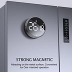 BlueSnail Kitchen Timer with LED Digital Display Smart Efficana for Home Classroom Gym Office, Volume and Brightness Adjustable Productivity Timer (Silvery)
