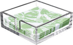 IEEK Acrylic Cocktail Paper Napkin Holder,Decorative Clear Cocktail Napkin Caddy Beverage Napkin holder,Pack of 1