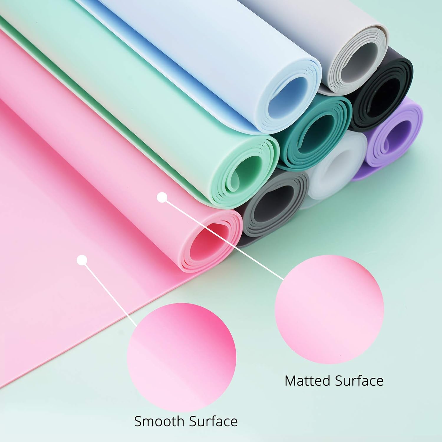 Gartful Silicone Mats for Countertop - Thicker, 28" by 20" Extra Large Multipurpose Mat, Counter Table Protector, Desk Saver Pad, Placemat Nonstick Nonskid Heat-Resistant Pad, Translucent, 2PCS