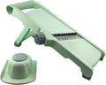 Adjustable Safe Mandoline Slicer for Kitchen - Stainless Steel Multifunction Vegetable & Fruit Cutter, Onion Potato Tomato Cabbage Apple Lemon Slicer