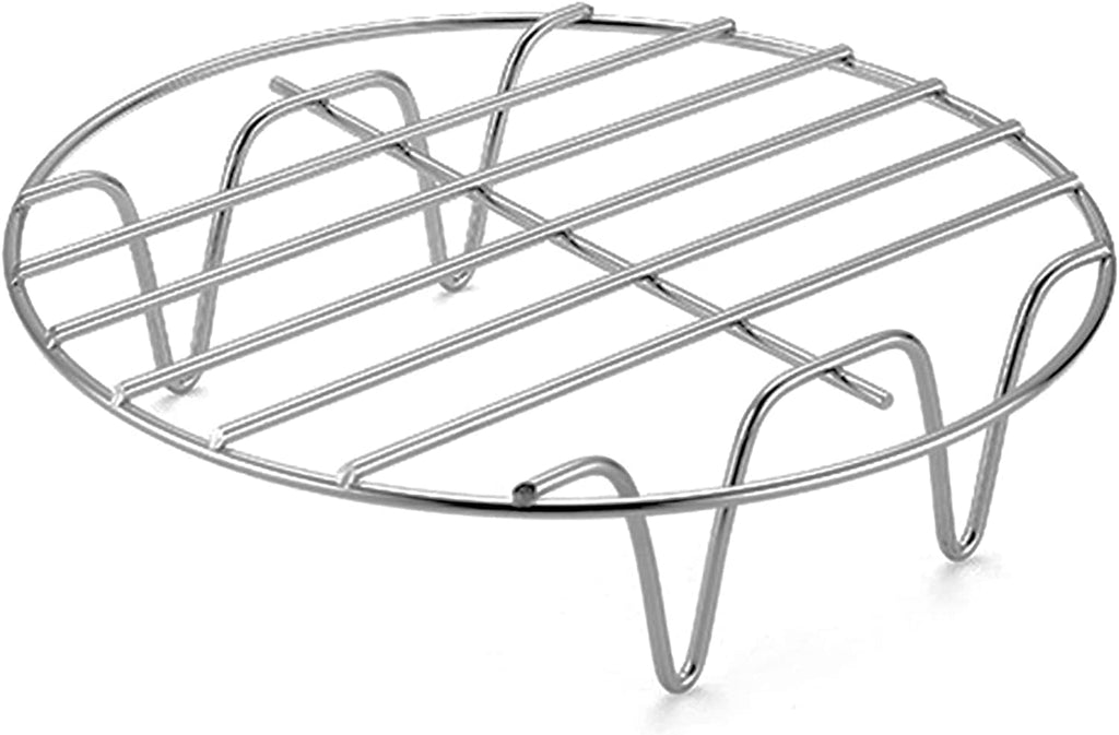 3.9" Round Cooking Rack Versatile Stainless Steel Grid Grill Steamer Rack, Fits Air Fryer Pot Pressure Cooker Canning